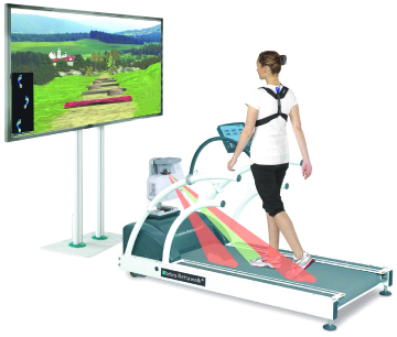 Gait and coordination training using virtual feedback